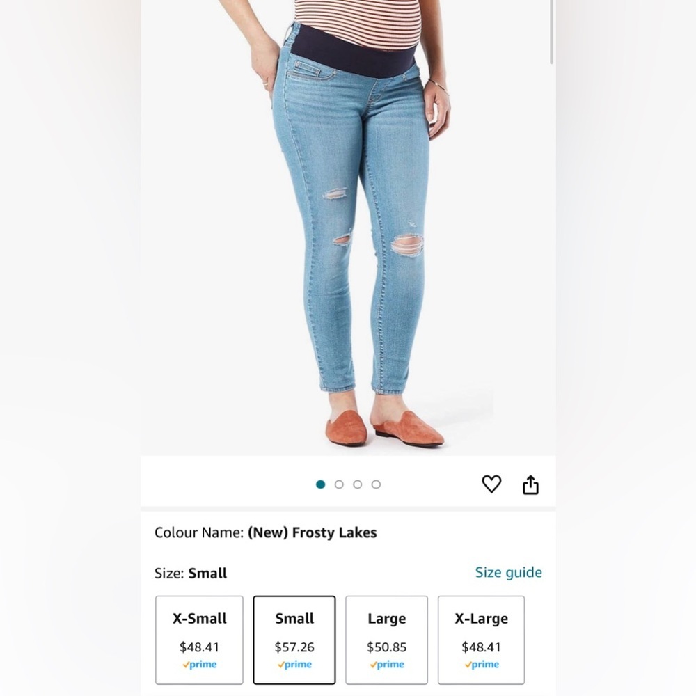 NWT MATERNITY Levi Strauss & Co. Gold Label Baby Bump Skinny Jeans